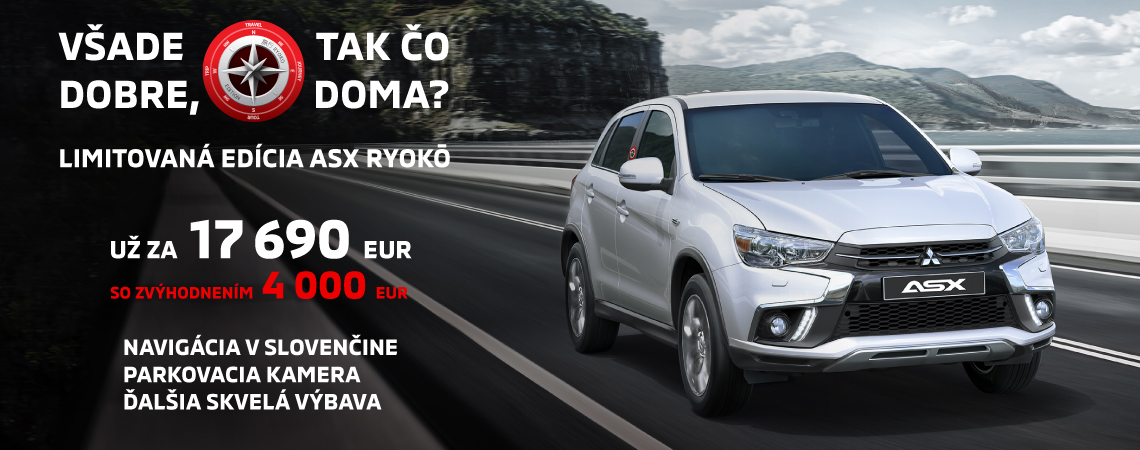 Mitsubishi ASX RYOKO už za 17 690 EUR! Mitsubishi ASX RYOKO už za 17 690 EUR!